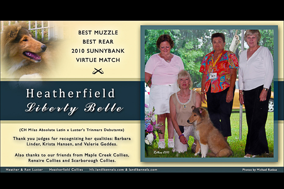 Dog Shows & Sunnybank Puppy Matches • Heatherfield Collies